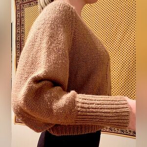 ULLA JOHNSON shetland wool knit sweater size small